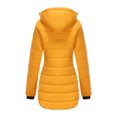 thumbnail image 5 of Jacenvly Winter Jackets Women Solid Puffer Jacket Soft Comfortable Long Sleeve Cardigan Hoodlies Zip-Up Pocket Overcoat Loose Casual Knee-Length Blouse, 5 of 6