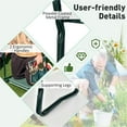 thumbnail image 2 of Pemberly Row Foldable Garden Stool Heavy Duty Gardening Bench w/ 1 Pouch, 2 of 9