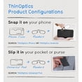 thumbnail image 4 of ThinOptics Unisex-Adult Slimline iPhone Case + Rectangular Reading Glasses, 2.5x Magnification, 4 of 4