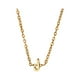 thumbnail image 1 of Un collar de oro con las iniciales de un nombre femenino de moda es un regalo para adolescentes femeninas, 1 of 5