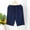 Navy Blue, variant on Mens Sleeping Stretch Boxer Shorts Ultra-Soft Lounge Pajama Bottoms with Pockets