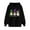 A1202001-Black, variant on SwiftWear Fashion Mardi Gras Hoodie Women Long Sleeve Spring Fall Tops Casual Drawstring Hoodie with Pocket White