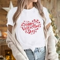 thumbnail image 6 of VKOYWKM Love Heart T Shirts Women Valentines Day Shirts Cute Love Heart Graphic Tees Short Sleeve Casual Crew Neck Holiday T Shirts Classic Romantic Valentine Cute Clothes, 6 of 7
