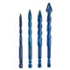 thumbnail image 1 of Hex Shank Highs Hardness Eccentric Drill Precisions Glass Tile Ceramic Punching Rock TriangleDrill Bit 6-12mm Gold, 1 of 4