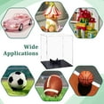 thumbnail image 5 of Basketball Display Case Clear Acrylic Basketball Box Holder with Stand Soccer Ball Showcase Sports Memorabilia Protector 10.35x10.35x12.44 inch Colorful, 5 of 5