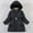 Black, variant on Toddler Girls Parka Jackets, Faux Fur Hood Windproof Fleece Padded Full-Zip Winter Coat for Kids Purple Size 5 T