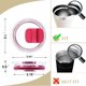 thumbnail image 3 of Magnetic Tumbler Lids for Yeti 10 oz Lowball, 10 oz Mug and 20 oz Tumbler, Replacement cover for Yeti magslider Lid (Black and Brick Red), 3 of 5