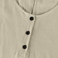 thumbnail image 6 of CHGBMOK Women Dress Button V Neck Sleeveless Long Dress Solid Loose Casual Shift Dress Wedding Guest Party Formal Dress, 6 of 6