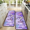 thumbnail image 4 of Kitchen Rugs Sets Of 2,Purple Lavender Butterfly Scene Anti Fatigue Kitchen Mat Rugs Non Slip Washable,Decorative Kitchen Floor Mats for Kitchen,Sink,Laundry,17"x47"+17"x47", 4 of 5