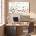 thumbnail image 4 of 1.5-Inch Thick Canvas Print Wall Art for Living Room, Bedroom, Office or Entryway – Decorative Wall Decor with Floral Love Butterfly Watercolor Pattern -58 x 28 x 1.5 in, 4 of 9