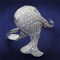 thumbnail image 1 of Bague en Argent Sterling 925 Rhodié avec Zircone Cubique de Qualité AAA, Brun - Taille 6, 1 of 1