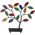 thumbnail image 5 of MyGift Multicolored Jewelry Tree Necklace Hanger with Ring Dish Tray, 5 of 5
