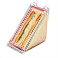 thumbnail image 1 of Recipiente Triangular para Sándwiches Recipiente Triangular para Sándwiches de Plástico Transparente con Tapa Contenedores para Llevar para Queso 1 Pieza, 1 of 5