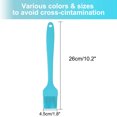 thumbnail image 4 of Unique Bargains Silicone Brush Grill Basting Brushes Oil Butter Marinades Heat Resistant 10.2" x 1.8" Blue 2pcs, 4 of 6
