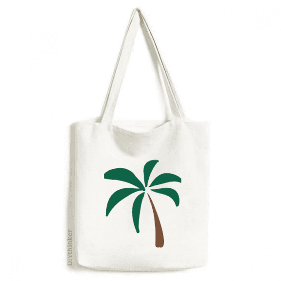 Coconut Tree Simple Cartoon Tote Canvas Bag Shopping Satchel Casual Handbag