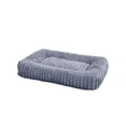 thumbnail image 1 of Home4Cat Large Rectangle Cloud-Soft Plush Dog Bed with Anti-Slip Bottom, Gray,37.8" x 22", 1 of 5