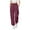 Wine, variant on UngA Casual Dress Pants For Women Women's Pants with Pockets Casual Drawstring Elastic Waist Trousers for Work Blue,XL