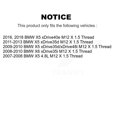 thumbnail image 2 of Transit Auto Front Hub Bearing Assembly Disc Brake Rotors and Ceramic Pads Kit for Car BMW X5 X6 M12 X 1.5 Thread KBB-100669, 2 of 11