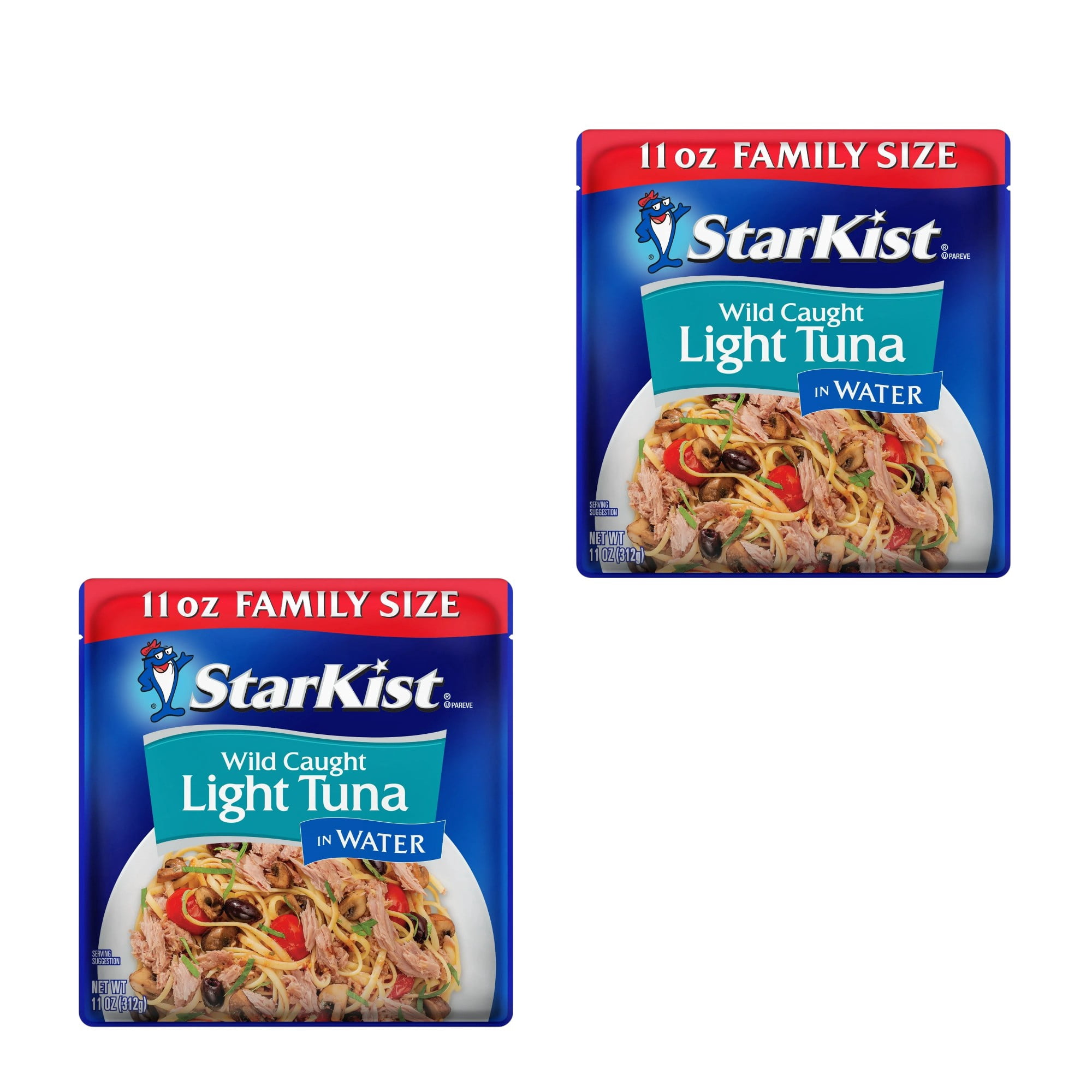 (2 pack) StarKist Chunk Light Tuna in Water, 11 oz Pouch