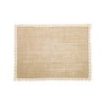 thumbnail image 2 of Xecvkr Jute Placemat Linen Weaving Lace Heat Insulation Western Style Table Mat Easy Clean Classic Beige 11.8x15.7in 1pc, 2 of 6