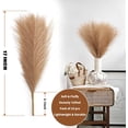 thumbnail image 3 of 6PCS Faux Pampas Grass Decor Tall 17"/43CM Artificial Pompous Grass Small Fake Pompas Vase Filler for Home Boho Decor (Taupe), 3 of 8