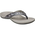 thumbnail image 1 of Women's Vionic Lucia Thong Sandal Slate Grey Snake Skin Synthetic 9.5 W, 1 of 4