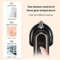 thumbnail image 4 of CURYMAY Cordless Mini Iron for Clothes,Portable Travel Iron Support Dry Wet Ironing,Usb Rechargeable Steam Iron Handheld Ironing Machine with 3 Temperature Settings,Wireless Small Sewing Iron Black, 4 of 6