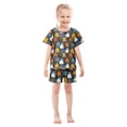 thumbnail image 4 of Summer Short Sleeve Pajama Sets Rabbit Heart Patterns Sleepwear Nighty 95% Cotton (5-14Y), 4 of 7
