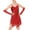 Red, variant on Odeerbi 2-6 Years Toddler Girls Sequin Fringe Latin Dance Dress with Oversleeve Set Stage Performance Outfits Summer Sparkly Cotton Slip Dress Tassel Practice Suit Toddler Girls Clothes