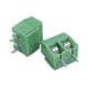 thumbnail image 3 of 50 Pieces 2 Pin 5 mm Pinch PCB Mount Screw Terminal Block Connector 300V 10A (Green), 3 of 5