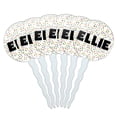 thumbnail image 1 of Ellie Cupcake Picks Toppers - Set of 6 - Mutlicolored Speckles, 1 of 1