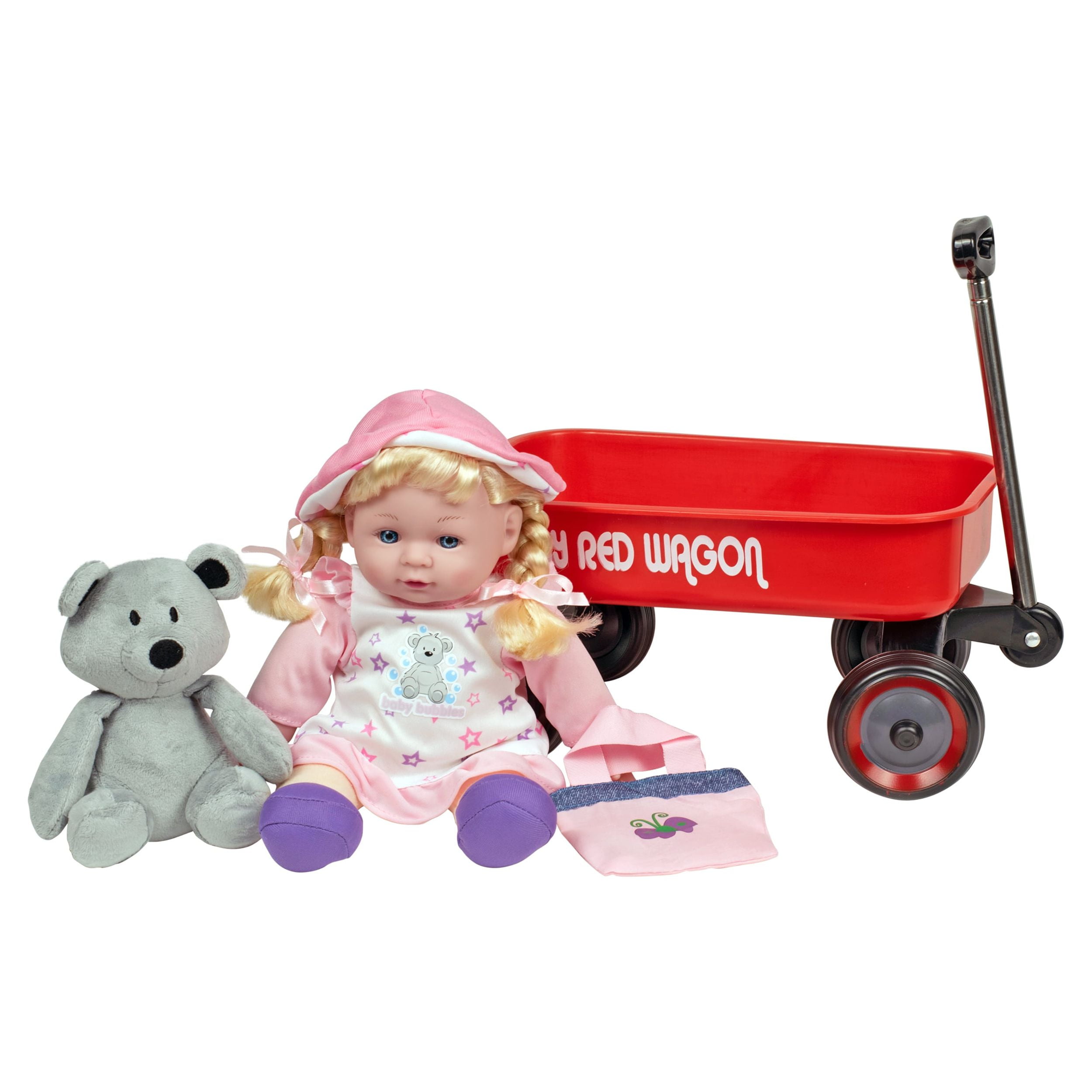 Kid Concepts 10 Baby Doll 6 Pc. Playset with Wagon Recommended for Ages 3 Years and up Walmart
