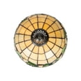 thumbnail image 2 of Dale Tiffany Geometric Resin & Art Glass Table Lamp in Dark Coffee/Green, 2 of 8