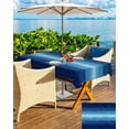 thumbnail image 5 of nqOlkjepod Blue Ombre Outdoor Tablecloth with Umbrella Hole & Zipper, Contemporary Minimalism Abstract Aesthetic Rectangle Table Cover 60x102 Inch, Dining Waterproof Table Cloth Protector for Patio, 5 of 7