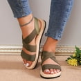 thumbnail image 7 of Mostsola Womens Flat Sandals Comfortable Elastic Strap Summer Dressy Shoes Strappy Gladiator Sandals, 7 of 7