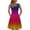 Multicolor, variant on LYXSSBYX Womens Dresses Short Sleeve Casual Women's Casual Summer Tank Sleeveless Knee Length Pleated Sun Dresses Tie-Dye Gradient Rainbow Floral Print Dress