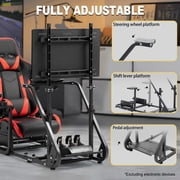 Marada Racing Simulator Cockpit with Monitor Stand, Gaming Chair for G923 G920 T500 Fanatec T3PA/Tgt