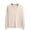 Beige, variant on HAiming Men's Winter Sweater Trendy Solid Color V Neck Long Sleeve Knitted Tops Plus Size Casual Loose Pullover Blouse
