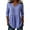 Blue, variant on Womens T-Shirts V-Neck Plaid Pattern 3/4 Sleeve Loose Fit Cotton Linen Blend Pullover Tops Natural Fiber Breathable Textured Fabric Geometric Grid Print Summer Purple L