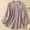 Purple, variant on LSLJS Cotton Linen Shirts for Women Plus Size Crewneck Long Sleeve Shirts Comfy Casual Solid Color Botton Down Blouse, M-3XL