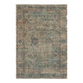 thumbnail image 5 of Unique Loom Chenille Jute Collection Area Rug - Laxmi (2' x 3' 1" Rectangle Teal blue/Green), 5 of 6