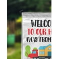 thumbnail image 2 of Printtoo White Welcome To Our Home Away From Home Motorhome Personalized Camping Flags For Campers Double Sided CampsiteFlagOutdoor GardenFlags, 2 of 4