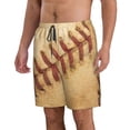 thumbnail image 2 of Balery Vintage Baseball Traje de Baño Estilo Hawaiano para Hombre, Shorts de Secado Rápido con Bolsillos-3X-Large, 2 of 6
