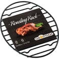 thumbnail image 1 of shiyou-Black Oval Roasting Rack with Integrated Feet | Stainless Steel Kitchen Rack with Non-Stick Coating, PTFE Free | Oven and Dishwasher Safe, 1 of 4