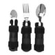 thumbnail image 1 of Utensilios adaptables, Mango antideslizante, utensilios de ayuda para hemiplejia, tenedor para ancianos, cuchara, juego de vajilla, 1 of 5