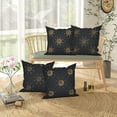 thumbnail image 2 of Pbobriich Black Pillow Covers 16x16 Set of 4 Bohemia Throw Pillow Cases for Living Room Sofa Couch Bedroom, 2 of 5