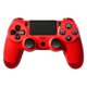 thumbnail image 1 of Controlador inalámbrico recargable compatible con Bluetooth con placa táctil para PS4 (rojo), 1 of 2