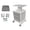Ksj008, variant on Medical Laptop Workstation Cart with Wheels, Adjustable Height Rolling Lab Trolley with Scanner Holder - Sturdy Mobile Computer Desk for Dental Clinics, Hospitals, Offices & Medical Labs (KSJ001)