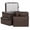 Velvet Brown, variant on Brookstone Packing Cubes for Travel Multi-Functional Luggage Organizers for Suitcase 6 Piece