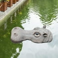 thumbnail image 4 of Floating Hippo Ornaments Float Hippo Head Animals Statue for Pond Gray, 4 of 8
